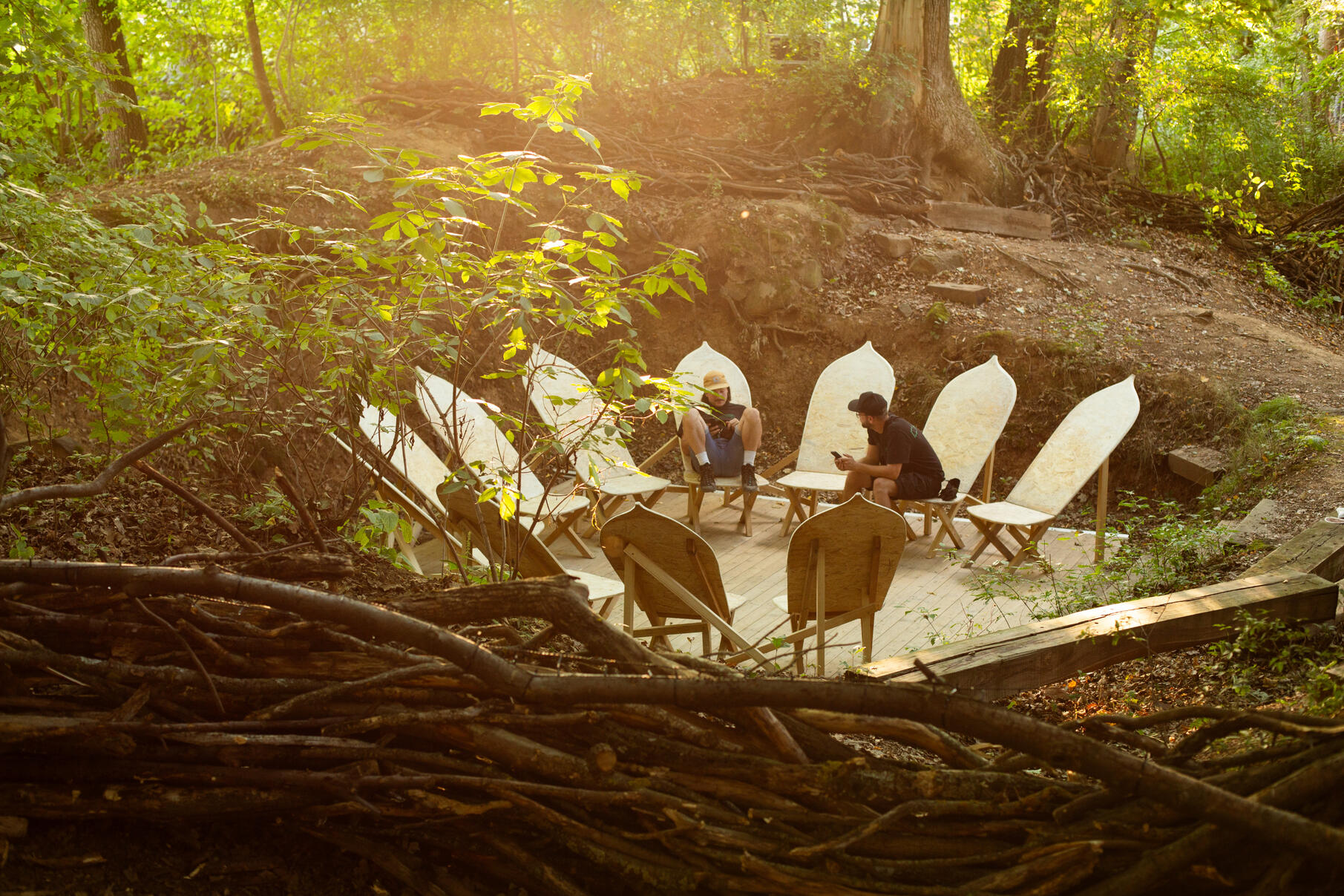Sedenie na festivale Atmosféra